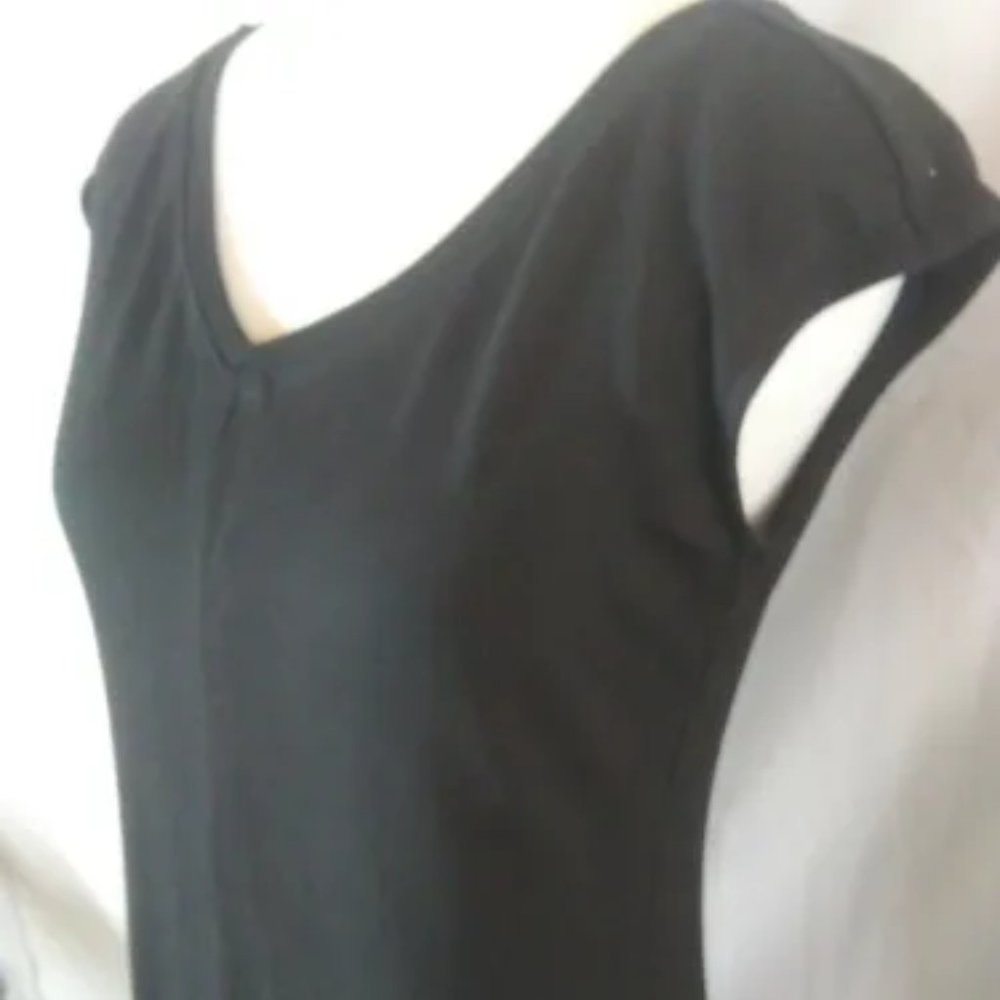 Little Black Dress - Philosophy Midi T-Shirt Dress Ultra-Soft Pull Over Cozy